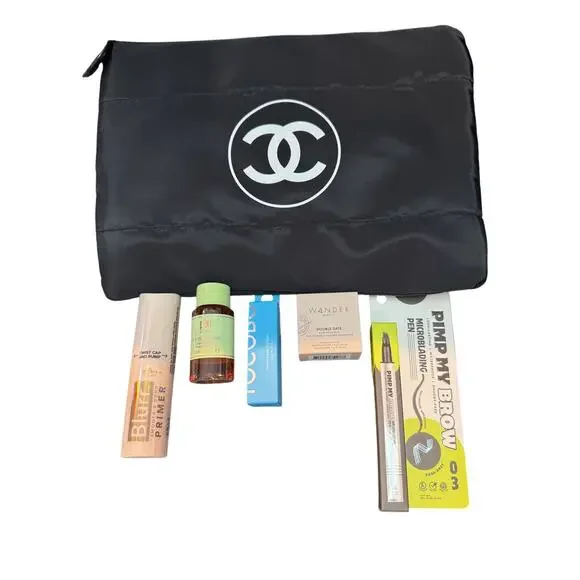 #27-28 Chanel Beauty Pouch Two with Makeup bundle*$81 in Makeup - Picture 1 of 1